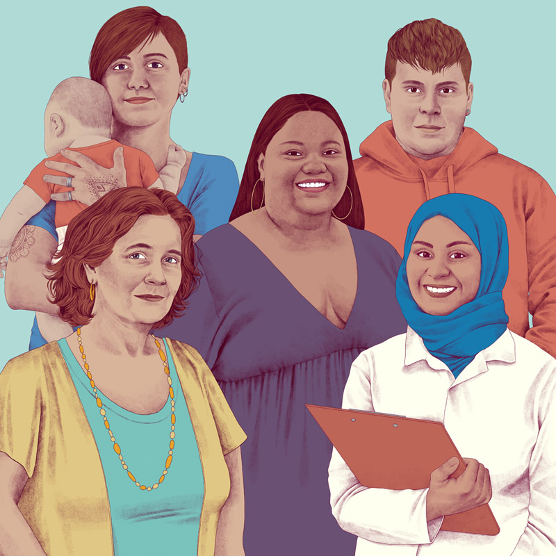 siad serveis socials diversitat inclusió integració cartell disseny il·lustració marta bellvehí